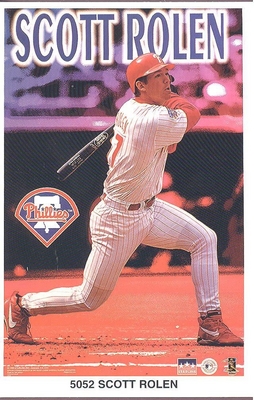 Scott Rolen PHILADELPHIA PHILLIES Starline Poster MINI Promo Piece 3x5