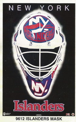 NEW YORK ISLANDERS MASK Original Norman James Poster MINI Promo Piece 3x5