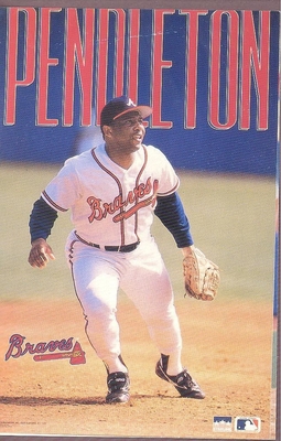 Terry Pendleton ATLANTA BRAVES Starline Poster MINI Promo Piece 3x5