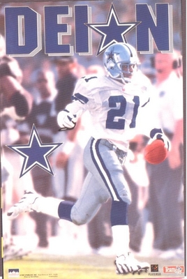 1997 Deion Sanders  Dallas Cowboys Original Starline Poster OOP