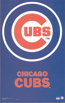 12 Chicago Cubs 5.5 x 8.5 inch Stickers
