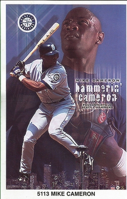 Mike Cameron SEATTLE MARINERS Starline Poster MINI Promo Piece 3x5