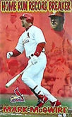 1998 Mark McGwire HR Record Breaker St Louis Cards Original Starline Poster OOP