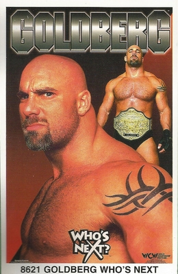 Goldberg Who\'s Next Original Funky Posters Wrestling MINI Promo Piece 3x5
