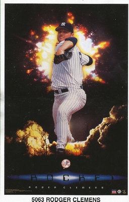 Roger Clemens NEW YORK YANKEES  Starline Poster MINI Promo Piece 3x5