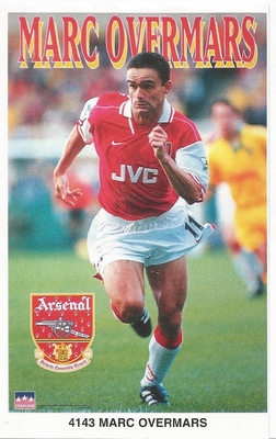 MARC OVERMARS ARSENAL FC Original Starline Poster MINI Promo Piece 3x5
