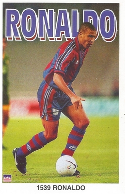 RONALDO BARCELONA Original Starline Poster MINI Promo Piece 3x5