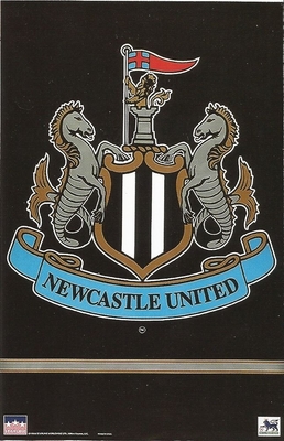 NEWCASTLE UNITED LOGO ENGLAND Original Starline Poster MINI Promo Piece 3x5