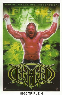 Triple HHH Original Funky Posters Wrestling MINI Promo Piece 3x5