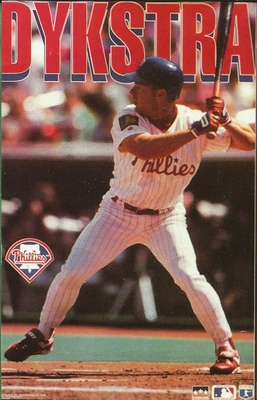 Len Dykstra PHILADELPHIA PHILLIES Starline Poster MINI Promo Piece 3x5