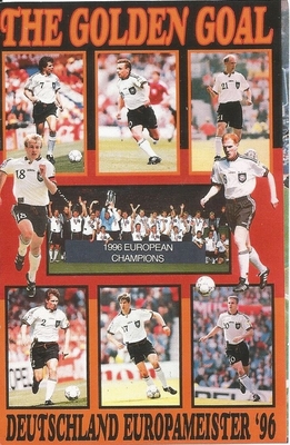 GERMAN 96 CHAMPIONS COLLAGE Original Starline Poster MINI Promo Piece 3x5