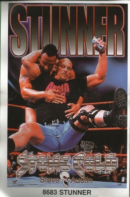 Stone Cold STUNNER Original Funky Posters Wrestling MINI Promo Piece 3x5
