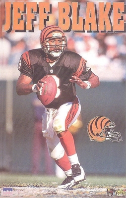 1996 Jeff Blake Cincinnati Bengals Original Starline Poster OOP