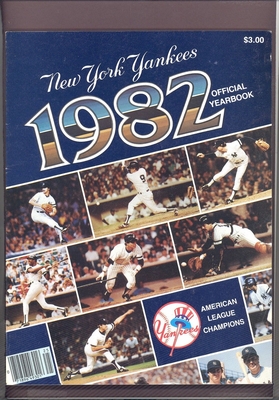 1982 NEW YORK YANKEES Yearbook NICE CONDITION