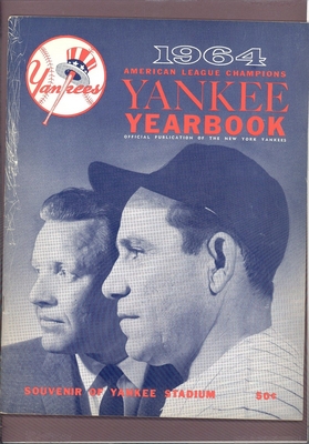 1964 NEW YORK YANKEES Yearbook NICE CONDITION