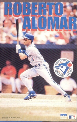 Roberto Alomar TORONTO BLUE JAYS Starline Poster MINI Promo Piece 3x5