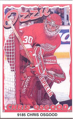 Chris Osgood DETROIT RED WINGS Original Norman James Poster MINI Promo Piece 3x5