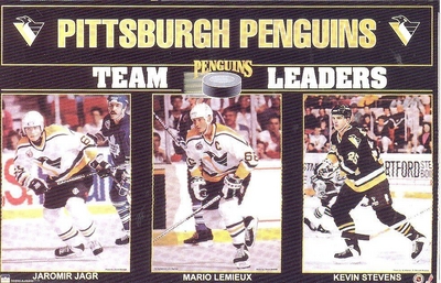 PITTSBURGH PENGUINS LEADERS Lemieux Starline Poster MINI Promo 3x5