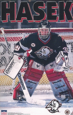 Dominik Hasek BUFFALO SABRES Original Starline Poster MINI Promo Piece 3x5