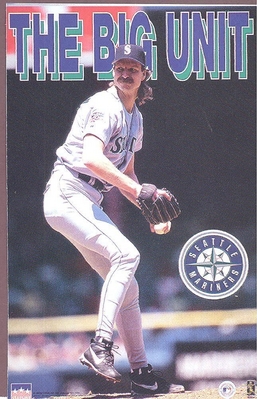 Randy Johnson \"Big Unit\" SEATTLE MARINERS Starline Poster MINI Promo Piece 3x5
