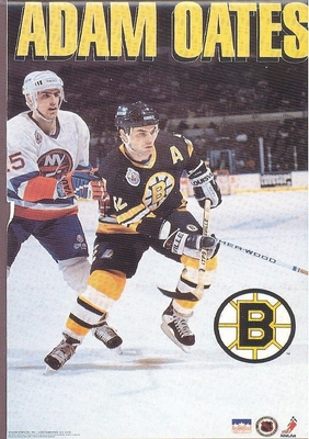 Adam Oates BOSTON BRUINS Original Starline Poster MINI Promo Piece 3x5