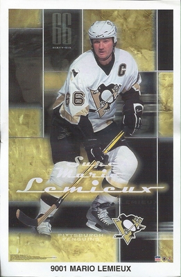 Mario Lemieux PITTSBURGH PENGUINS Original Starline Poster MINI Promo 3x5