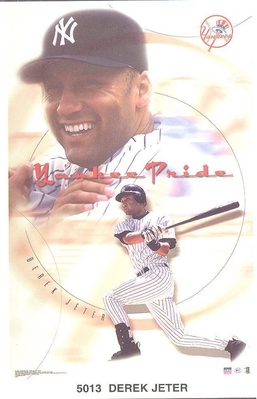 Derek Jeter Pride NEW YORK YANKEES Starline Poster MINI Promo Piece 3x5