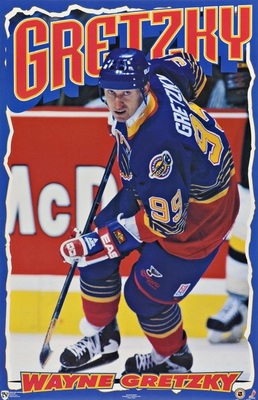 1996 Wayne Gretzky St Louis Blues Original Norman James Poster OOP