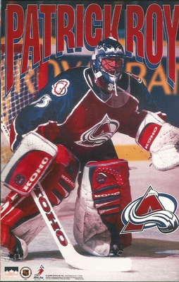 Patrick Roy COLORADO AVALANCHE Original Starline Poster MINI Promo Piece 3x5