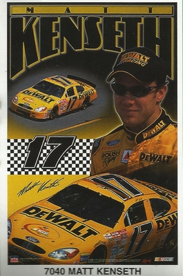 Matt Kenseth Original Starline Poster MINI Promo Piece 3x5