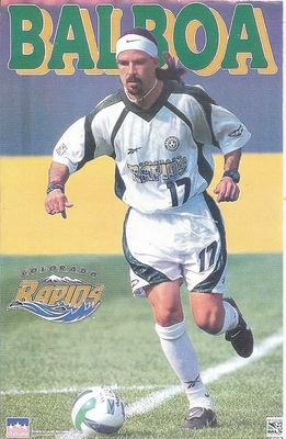 MARCELO BALBOA COLORADO RAPIDS MLS Original Starline Poster MINI Promo Piece 3x5