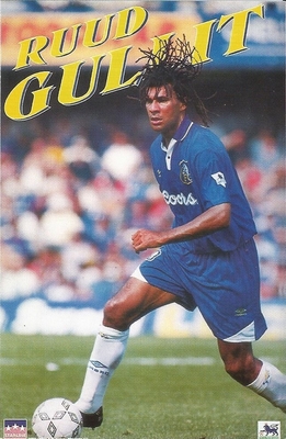 1995 Ruud Gullit CHELSEA Original Starline Poster OOP