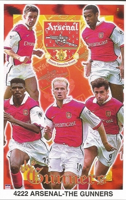 THE GUNNERS ARSENAL FC COLLAGE Original Starline Poster MINI Promo Piece 3x5