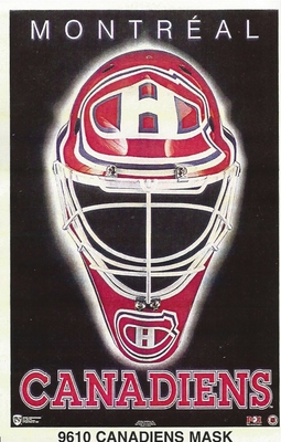 MONTREAL CANADIENS MASK Original Norman James Poster MINI Promo Piece 3x5