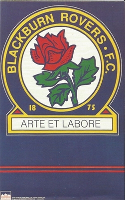 BLACKBURN ROVERS LOGO ENGLAND Original Starline Poster MINI Promo Piece 3x5