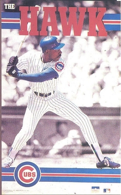 Andre Dawson CHICAGO CUBS The Hawk Starline Poster MINI Promo Piece 3x5