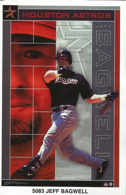 Jeff Bagwell HOUSTON ASTROS Original Starline Poster MINI Promo Piece 3x5