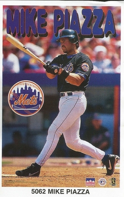 Mike Piazza NEW YORK METS Starline Poster MINI Promo Piece 3x5