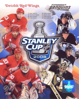2008 Stanley Cup Composite Penguins Red Wings 8X10 Photo by Photofile Crosby