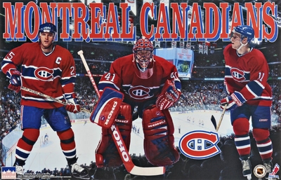 1997 Montreal Canadiens Collage Original Starline Poster OOP ERROR RARE