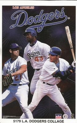 Brown Mondesi LA DODGERS COLLAGE  Original Starline Poster MINI Promo Piece 3x5