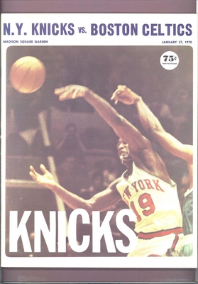 1970 New York Knicks vs Boston Celtics Program 1-27-70 NICE CONDITION