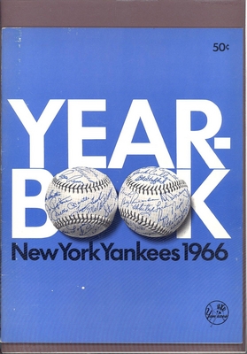 1966 NEW YORK YANKEES Yearbook NICE CONDITION