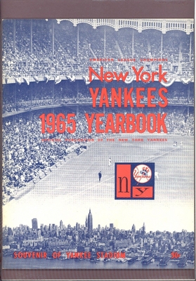 1965 NEW YORK YANKEES Yearbook NICE CONDITION