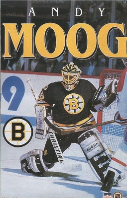 Andy Moog BOSTON BRUINS Original Starline Poster MINI Promo Piece 3x5