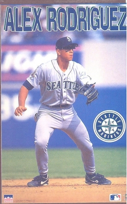 Alex Rodriguez SEATTLE MARINERS Starline Poster MINI Promo Piece 3x5