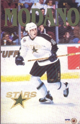 Mike Modano DALLAS STARS Original Starline Poster MINI Promo Piece 3x5