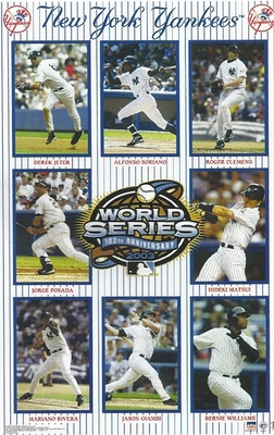 2003 New York Yankees American League Champs Original Starline Poster OOP