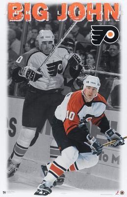 1998 John Leclair \"Big John\" Philadelphia Flyers Original Starline Poster OOP