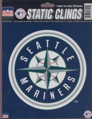 12 Seattle Mariners 6 inch Static Cling Stickers